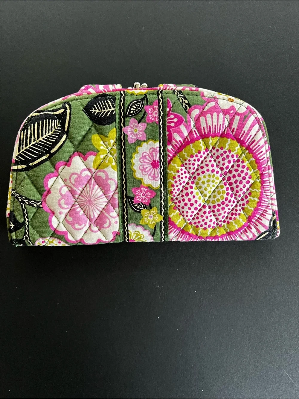 Vera Bradley NWOT Kisslock Tri Fold Large Wallet Olivia Pink - Picture 7 of 7
